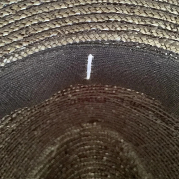 NWOT MAISON MICHEL Kate handkerchief fedora hat in black size medium - Picture 9 of 10